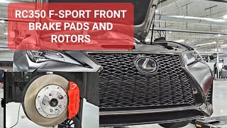 2015-2022 RC350 F-Sport Front Brake Pads and Rotors #automotive #lexus #mechanic #diy #subscribe