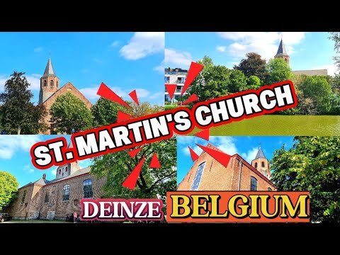 The oldest parish church in Deinze City, St. Martin's Church, East Flanders, Belgium. 