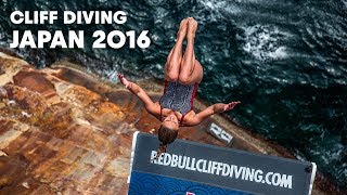 World Class Cliff Diving from Japan's Sandanbeki Cliffs | Cliff Diving World Series 2016 by Red Bull