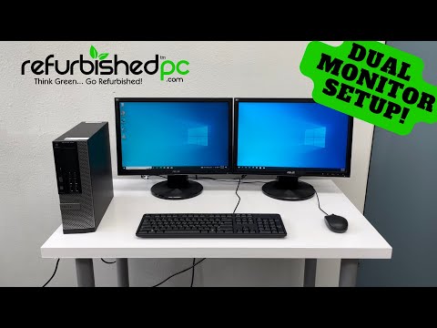 Part of a video titled Dual Monitor Setup Tutorial - YouTube