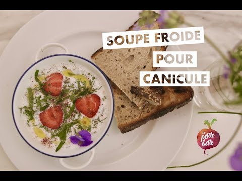 Recette Soupe froide de concombre et yaourt