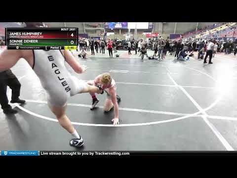 195 Lbs 5th Place Match - James Humphrey, Greater Heights Wrestling Vs Sonnie DeHeer, Minnesota 87