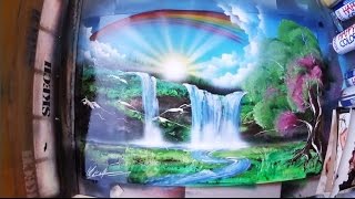 SPRAY PAINT ART Heavenly Valley 3D picture
