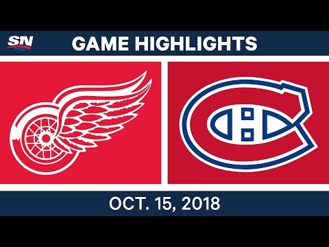 NHL Highlights | Red Wings vs. Canadiens - Oct. 15, 2018