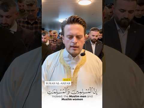 Al-Ahzab 35 in Taraweeh live 2025 - Egzon Ibrahimi beautiful Quran Recitation #egzonibrahimi #quran