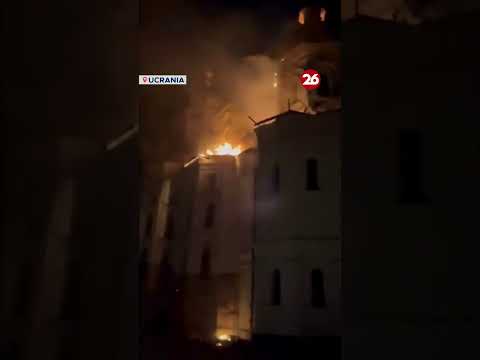 💥 Rusia lanzó un ataque masivo y dañó la catedral histórica de Kiev