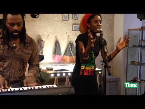 Jah9 Acoustic session and pop up  shop in Köln 2014