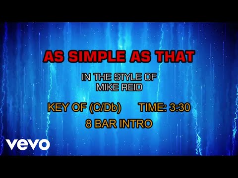 As Simple As That - Mike Reid