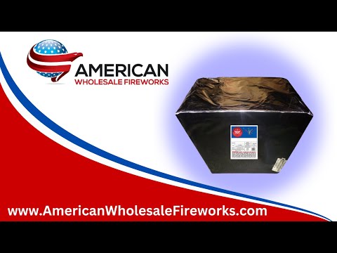 Cake - 25s Yellow Peony Finale Box - PFX30-Y ... Available at American Wholesale Fireworks!