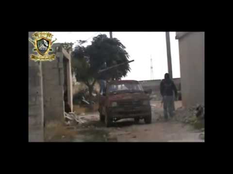 استهداف حاجز سوق الغنم بصاروخ محلي الصنع من قبل المجلس الثوري العسكري في حمص