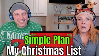 Simple Plan - My Christmas List (Official Visualizer) THE WOLF HUNTERZ REACTIONS