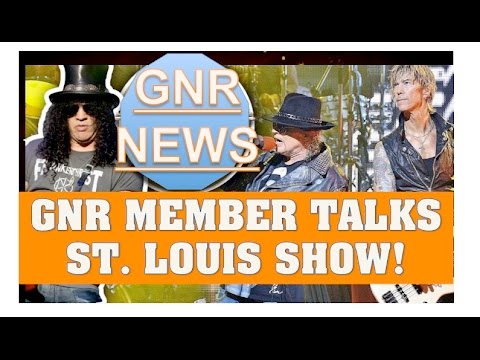 Guns N' Roses News  GNR Talks St  Louis Show, Axl Rose Howard Hughes Behavior & More1