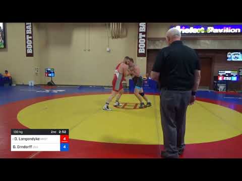 2018 Marine Corps US Open/Senior Men's Greco-Roman 130 3rd Place - Donny Longendyke (MNST) Vs. Dav