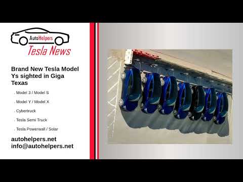 Brand New Tesla Model Ys sighted in Giga Texas