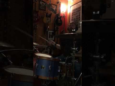 Graeme Trewin recording drums for Sam Shinazzi’s sixth album ‘Days I Won’t Forget’