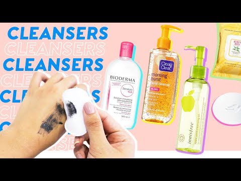 Facial Cleansers & Makeup Removers 🌝💦6 Best Ways to Properly Wash Your Face (for all skin types) Video