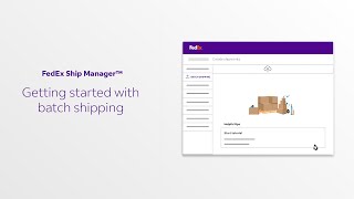 Getting started with batch shipping