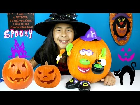 Halloween Pumpkin Decoration Mr Potato Head Witch| B2cutecupcakes Video