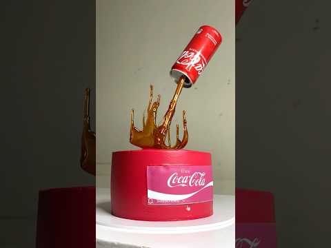 Anti-gravity Coca Cola cake