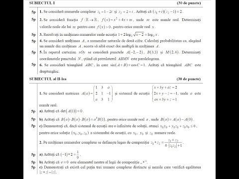 Simulare Bacalaureat 2022 - Mate-Info