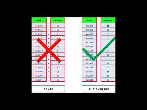 What is array formula | multiply column to column instead of cell to cell