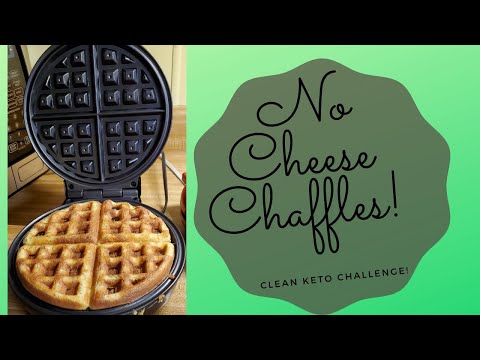 No Cheese Chaffles! Great for Clean Keto!