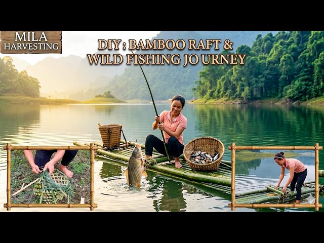Solo Wild Life: Bamboo Raft Fishing & Foraging Wild Foods For The Market | 90 Mins Full Movie SDDEFAULT Thumbnail