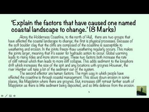 GCSE (9-1) Geography - Holderness Coastline