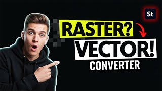 Raster to Vector in ONE Click (Illustrator Script)