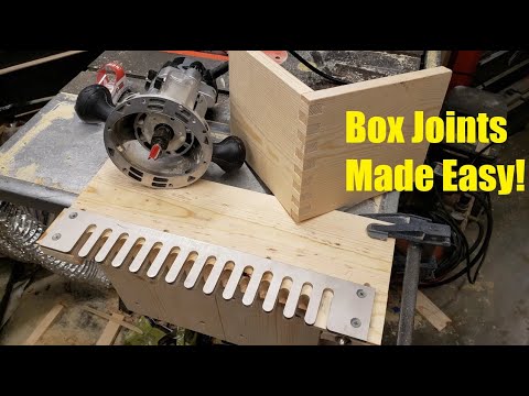 Beehive Box Joints with Router and Metal Template