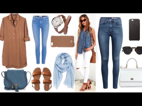 MODA 2022 MUJER CÓMO COMBINAR ROPA DE MEZCLILLA JEANS,PANTALONES,BLUSAS TENDENCIAS 2022 LOOK CASUAL
