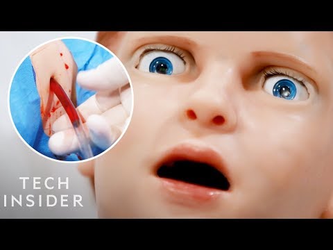 Lifelike Medical Robot Actually Bleeds Video