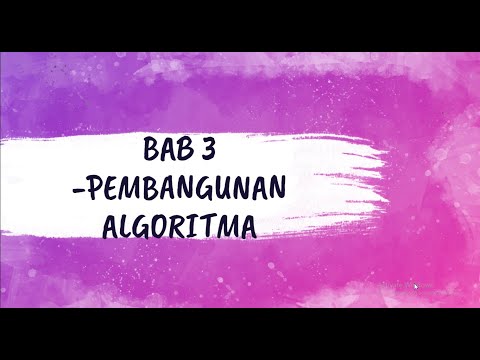 ASAS SAINS KOMPUTER TINGKATAN 3, BAB 3 -PEMBANGUNAN ALGORITMA (SORT)