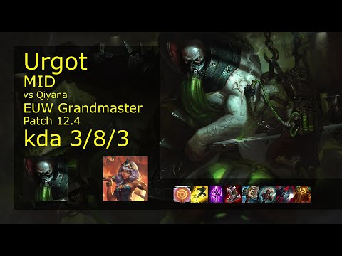 Rank 5 EUW Urgot: Mid vs Qiyana