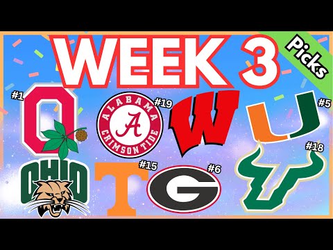 College Football *Week 3* Picks & Predictions