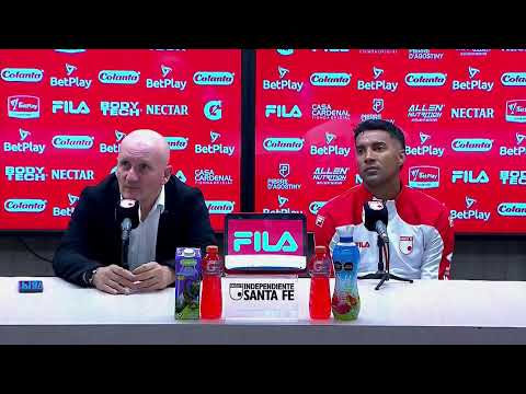 Rueda de prensa de Santa Fe tras su partido con Pereira