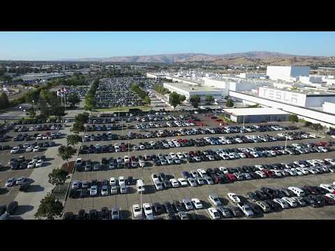 Tesla Factory Drone Flyover
