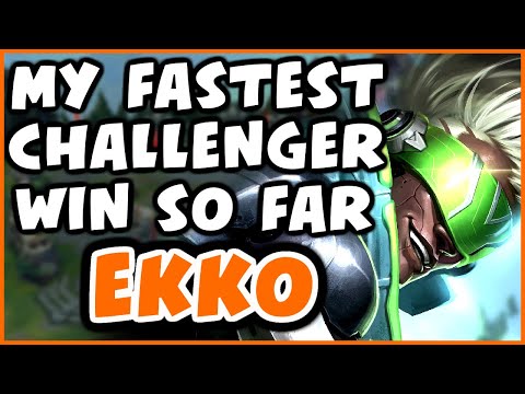 I WON IN 8 MINUTES | Challenger Ekko - League of Legends