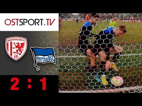 Alu-Dusel! Führung fast wieder verspielt: Greifswalder FC - Hertha BSC II 2:1| Regionalliga Nordost