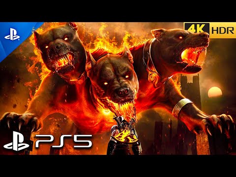GOD OF WAR 3 Remastered - KRATOS VS CERBERUS Boss Fight | ULTRA Graphics Gameplay [4K 60FPS HDR PS5]