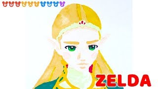Speed Drawing The Legend of Zelda | Drawing Coloring Pages Videos for Kids