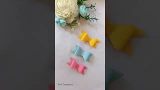 How to make a bow ||Easy paper bow #papercraft