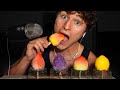 ASMR Fruit Icecream Eating Satisfying Crunches