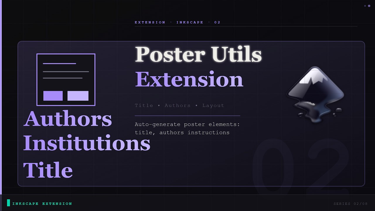 Inkscape Poster Extension: Auto-Layout Title, Authors & More