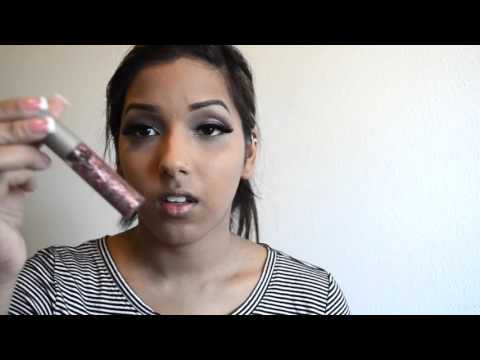 Valentine's Day Look ~ Pink Glitter Liner & Nude Lip