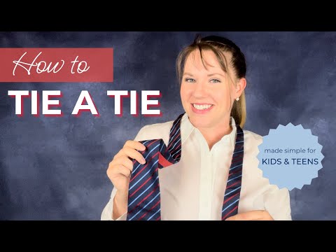 How to Tie a Tie - Made Simple and  Easy for Kids, Teens, and Beginners | Great for School Ties