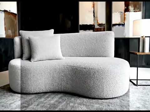 Sofá Orgânico Gaia Cinza Claro - Montanari's Decor