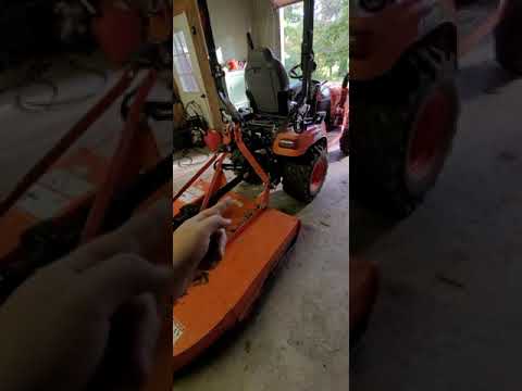How to take the PTO shaft off an implement.