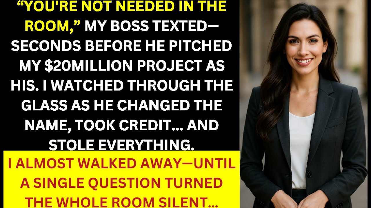 Boss Presented My $20M Idea as His Own, Until The Client Asked One Question...