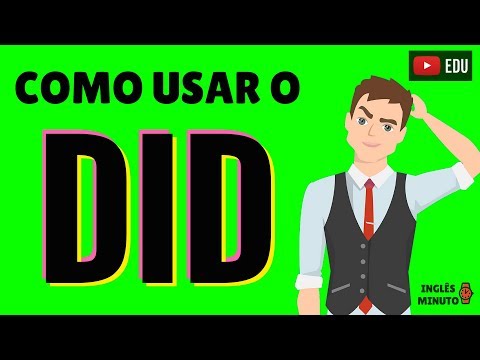 DID: como usar - Inglês Minuto - Passado Simples/Simple Past